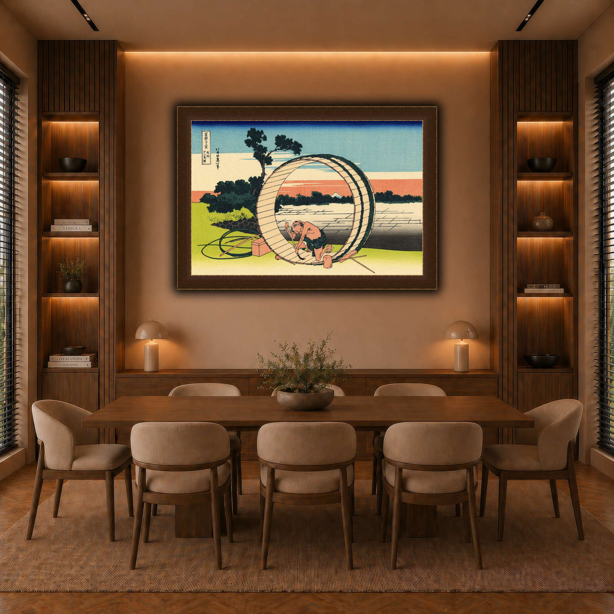 Fujimi_Fuji_view_field_in_the_Owari_province_Katsushika Hokusai  warm-dining room