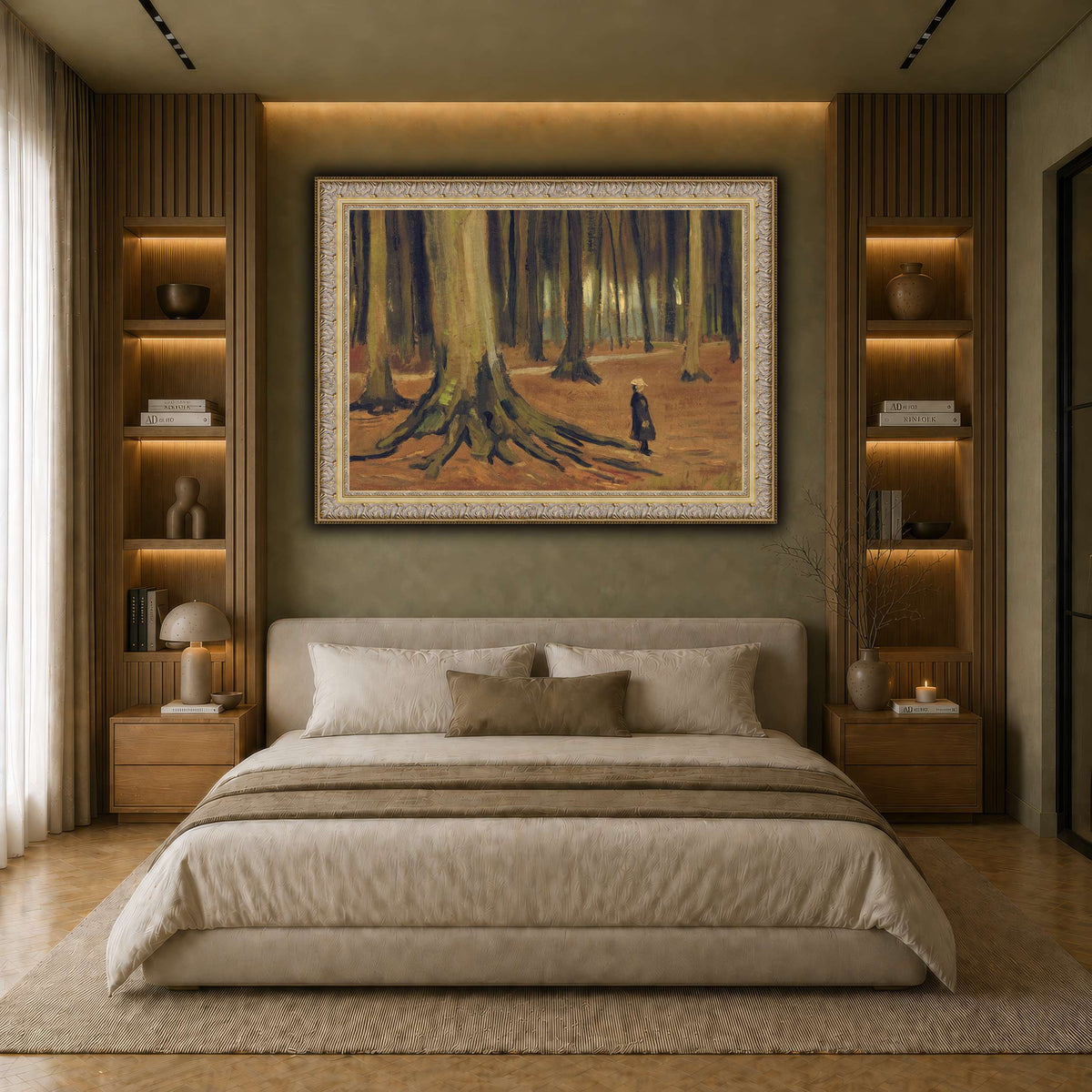 Girl in the Woods  earth-bedroom