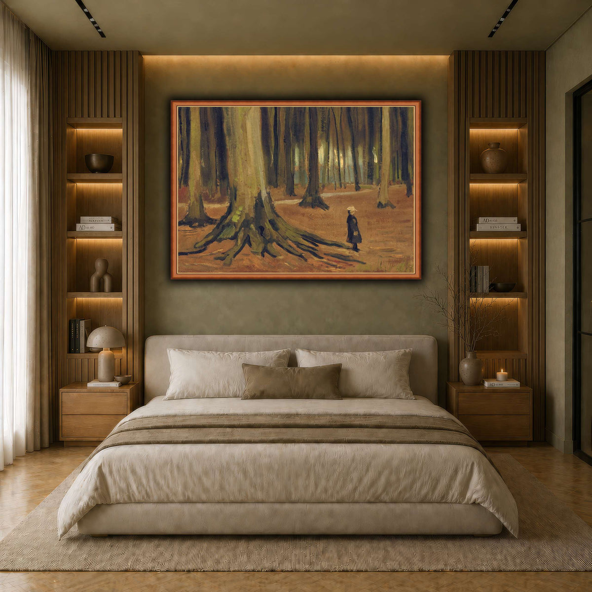 Girl in the Woods  earth-bedroom