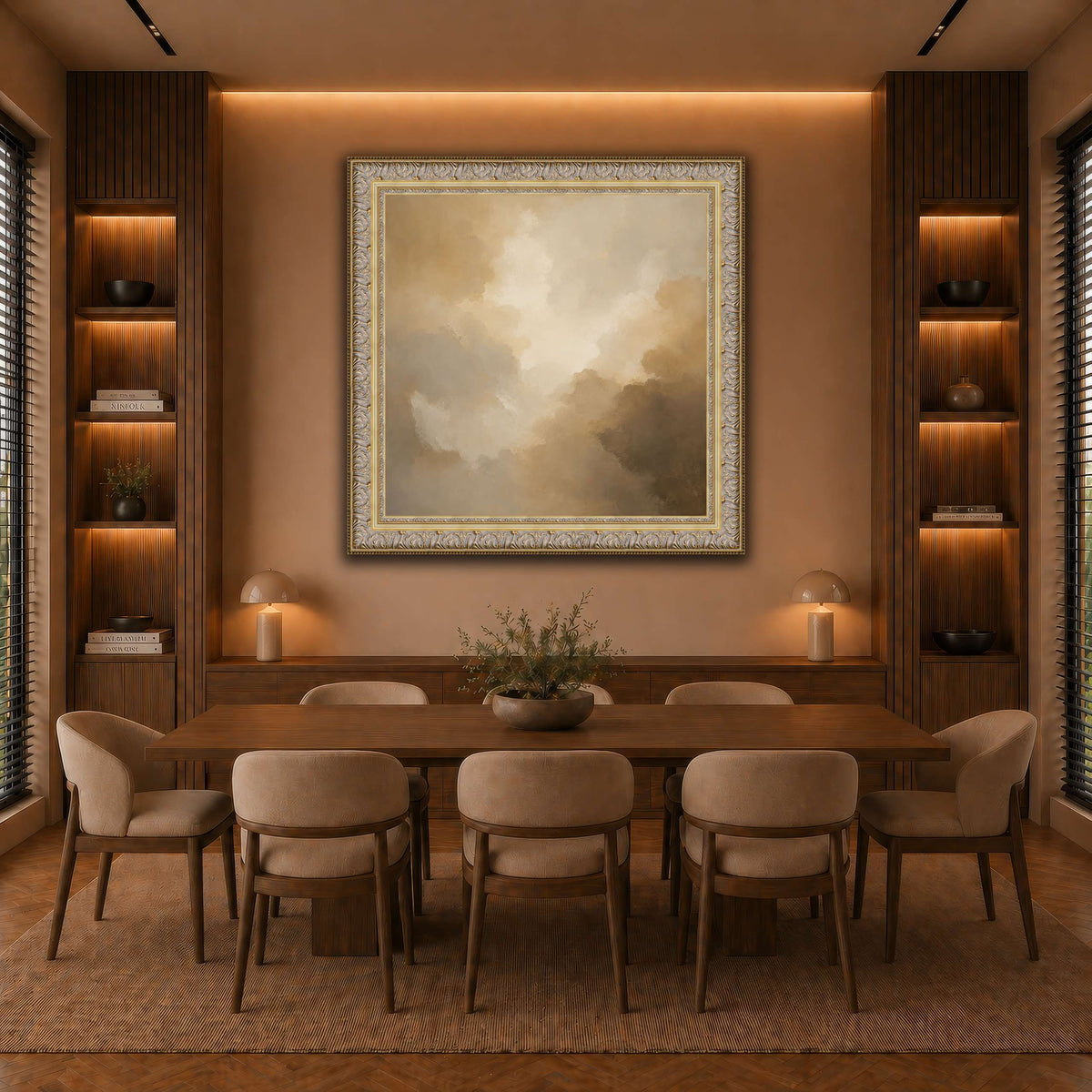 Golden Mist warm-dining room