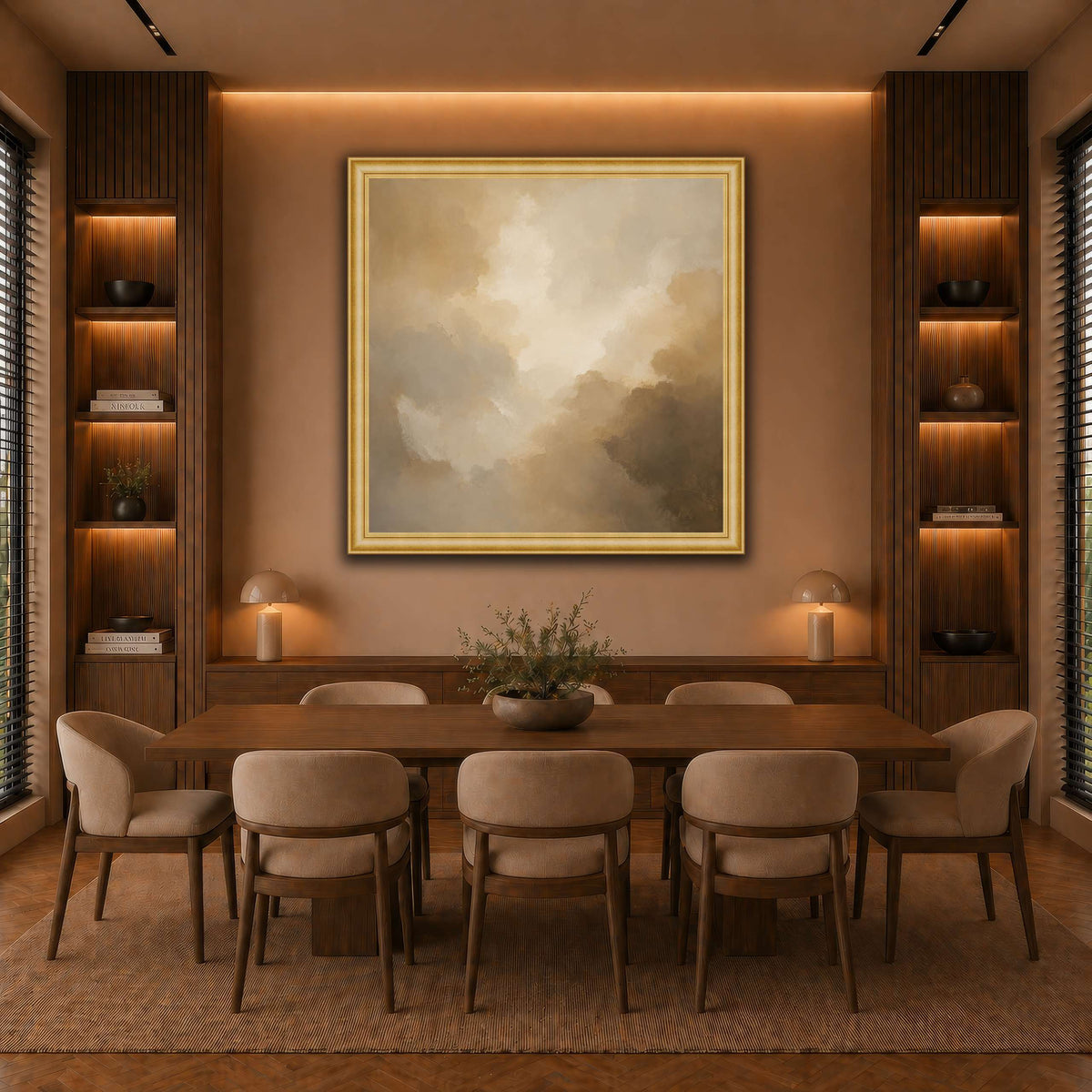 Golden Mist warm-dining room
