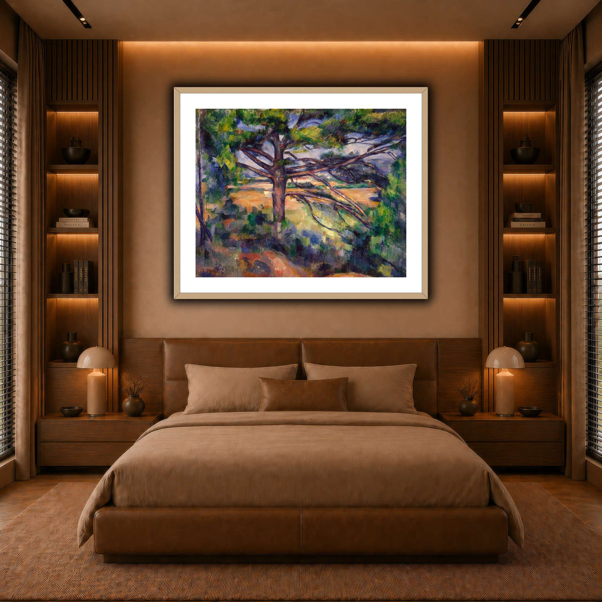 Grand_pin_et_terres_rouges_Paul_Cezanne warm-bedroom
