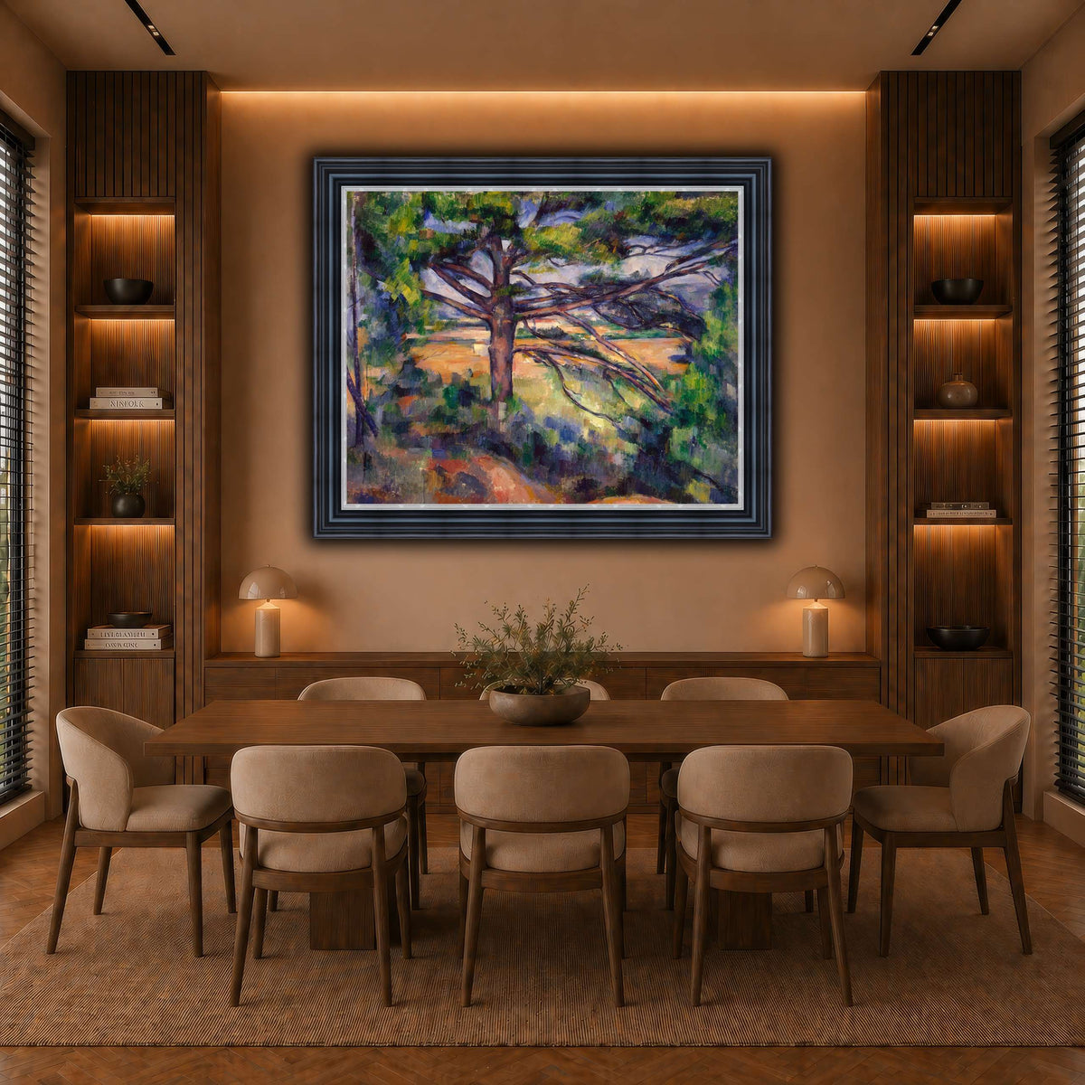 Grand_pin_et_terres_rouges_Paul_Cezanne warm-dining room