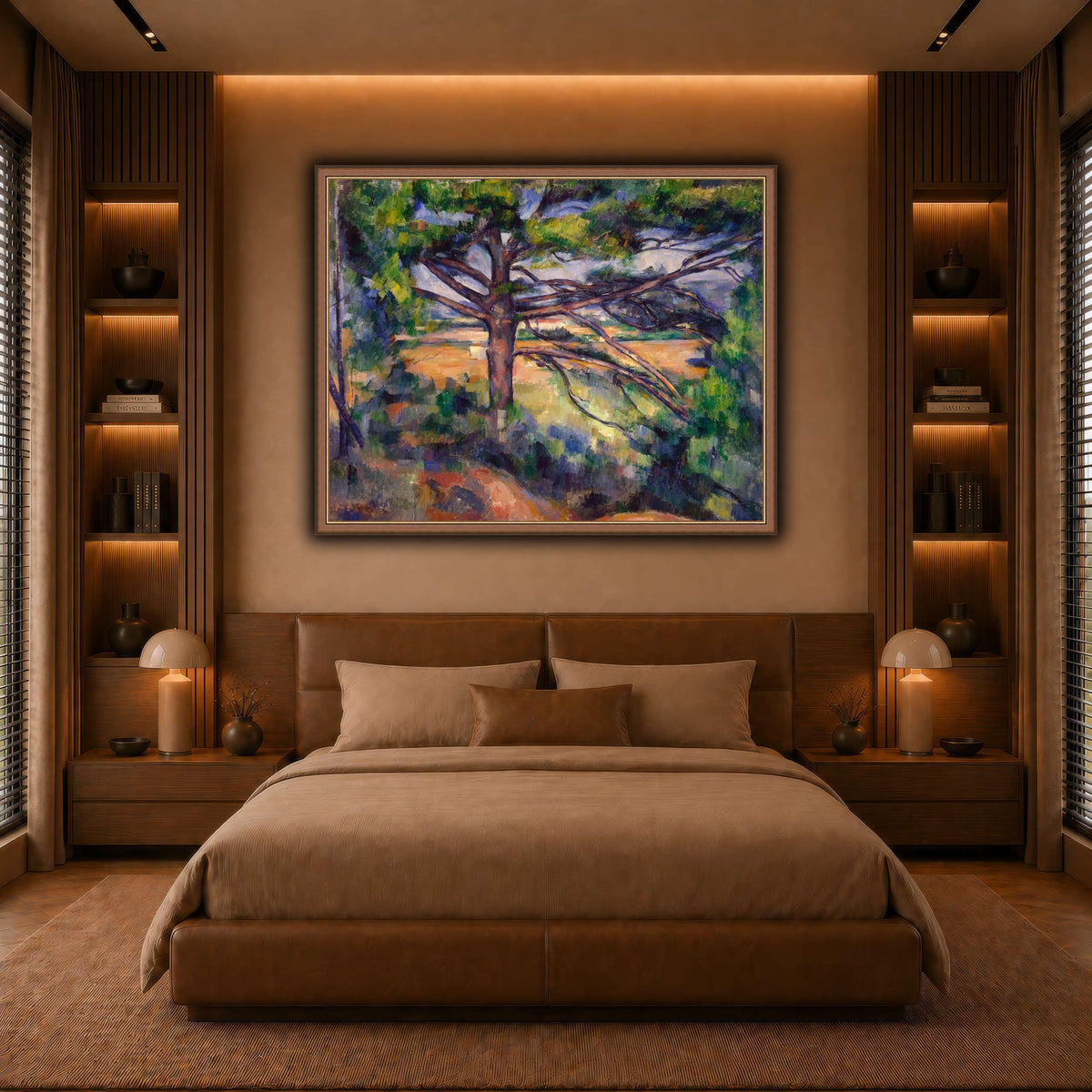 Grand_pin_et_terres_rouges_Paul_Cezanne warm-bedroom