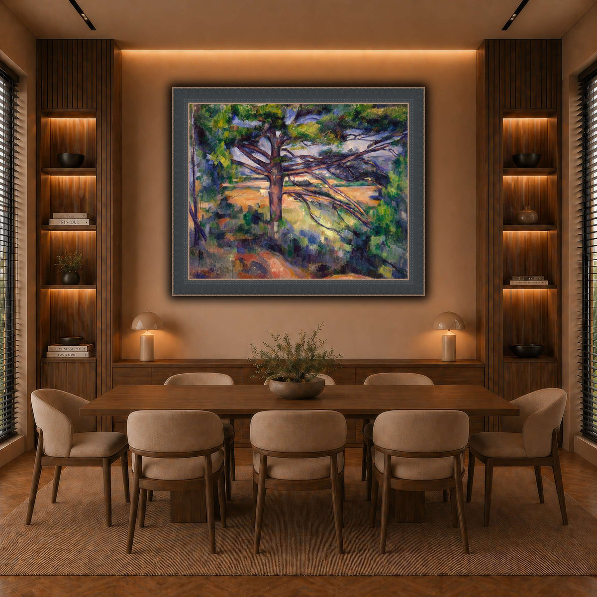 Grand_pin_et_terres_rouges_Paul_Cezanne warm-dining room