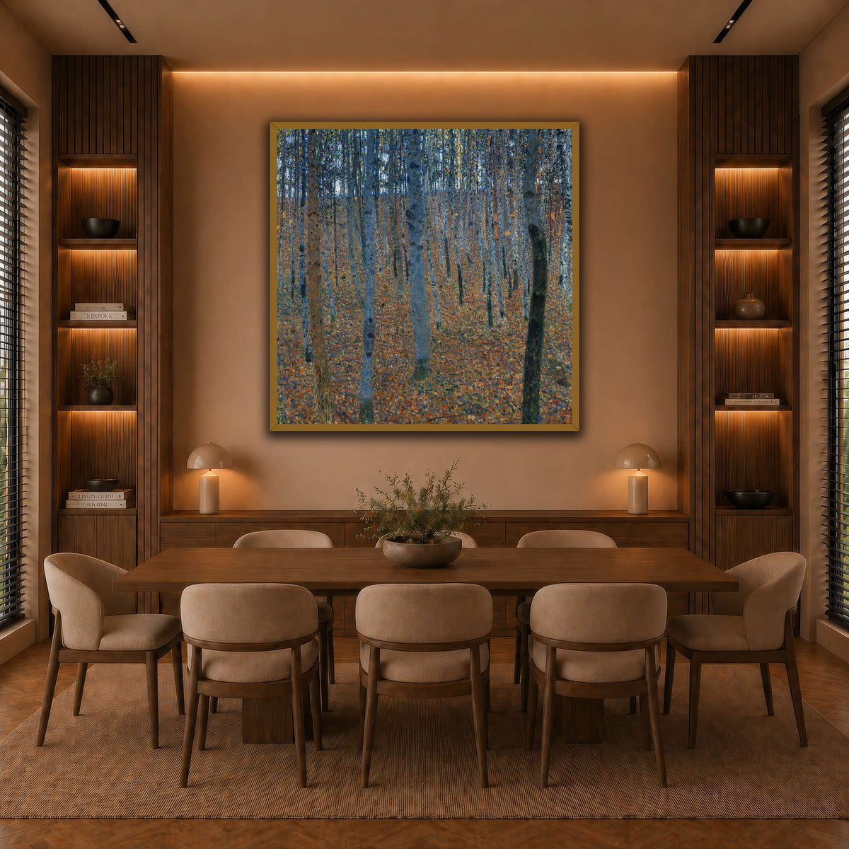 Gustav_Klimt_-_Beech_Grove_I_ warm-dining room