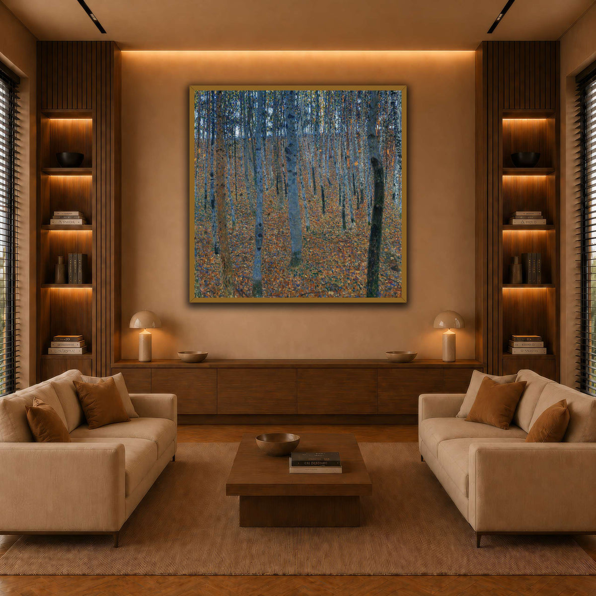 Gustav_Klimt_-_Beech_Grove_I_ warm-living-room