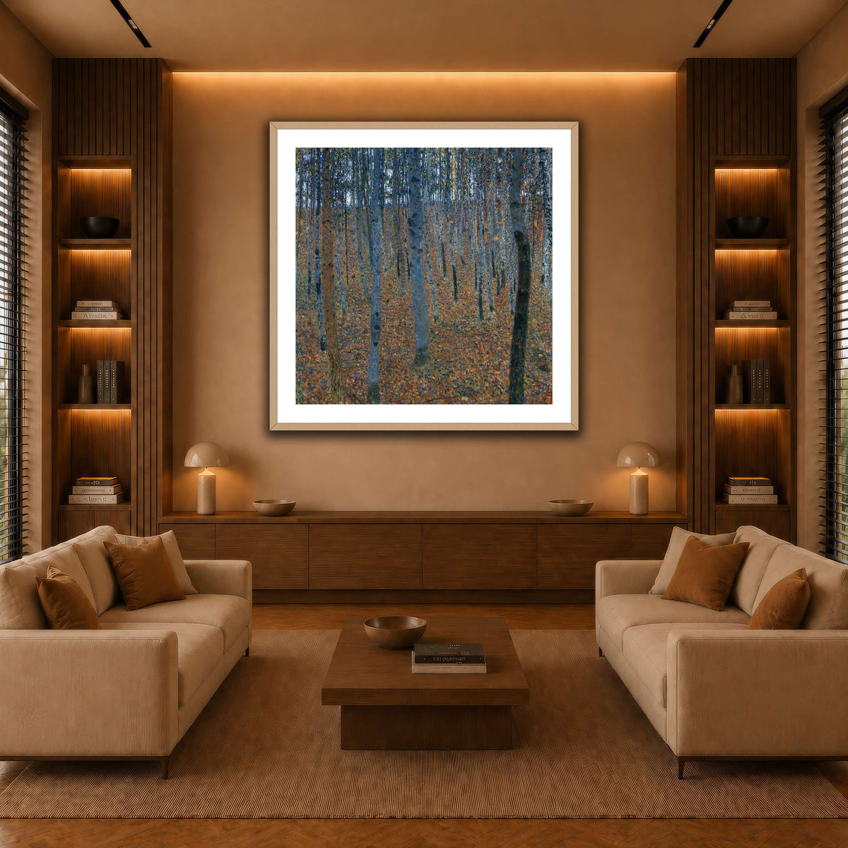 Gustav_Klimt_-_Beech_Grove_I_ warm-living-room