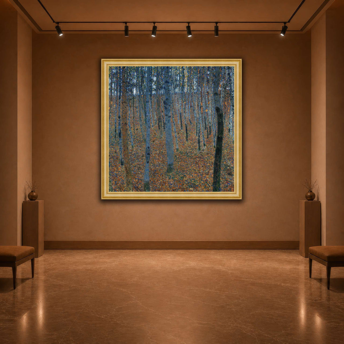 Gustav_Klimt_-_Beech_Grove_I_ warm-agallery