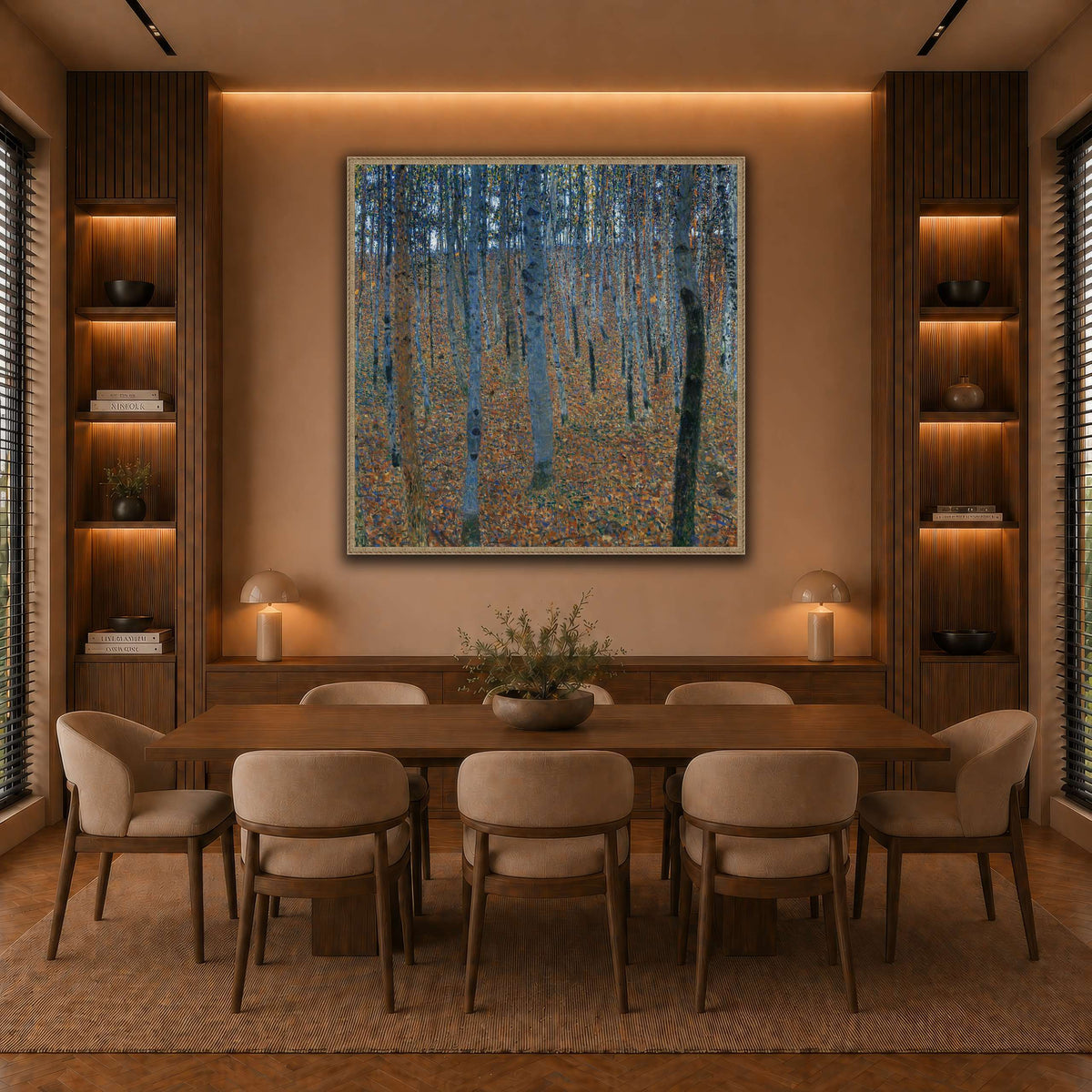 Gustav_Klimt_-_Beech_Grove_I_ warm-dining room
