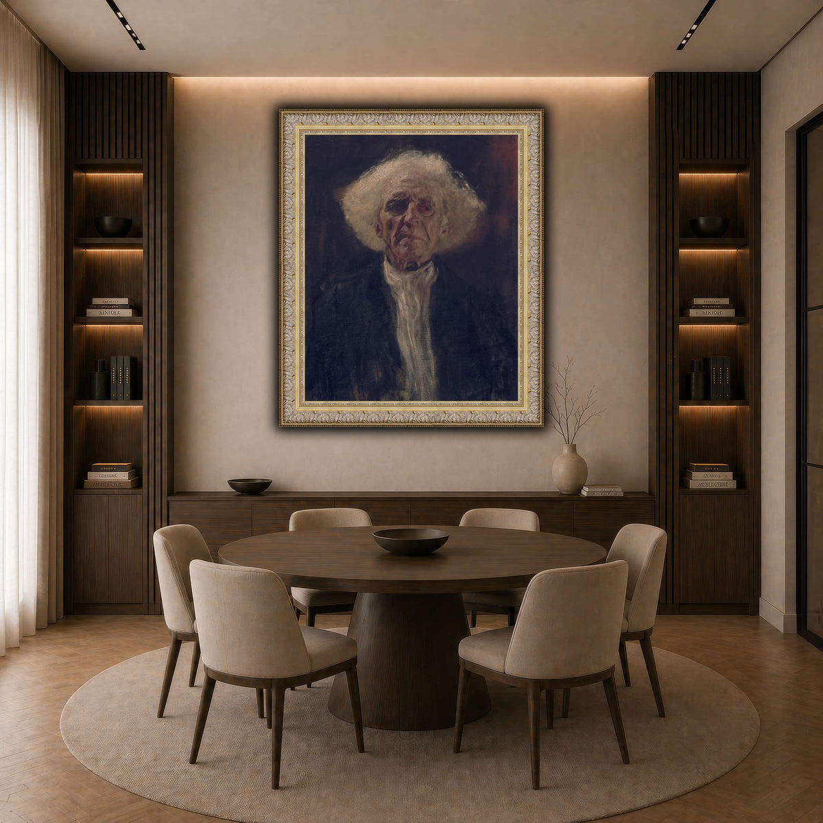 Gustav_Klimt_-_Blind_Man_ dark neutral-dining room