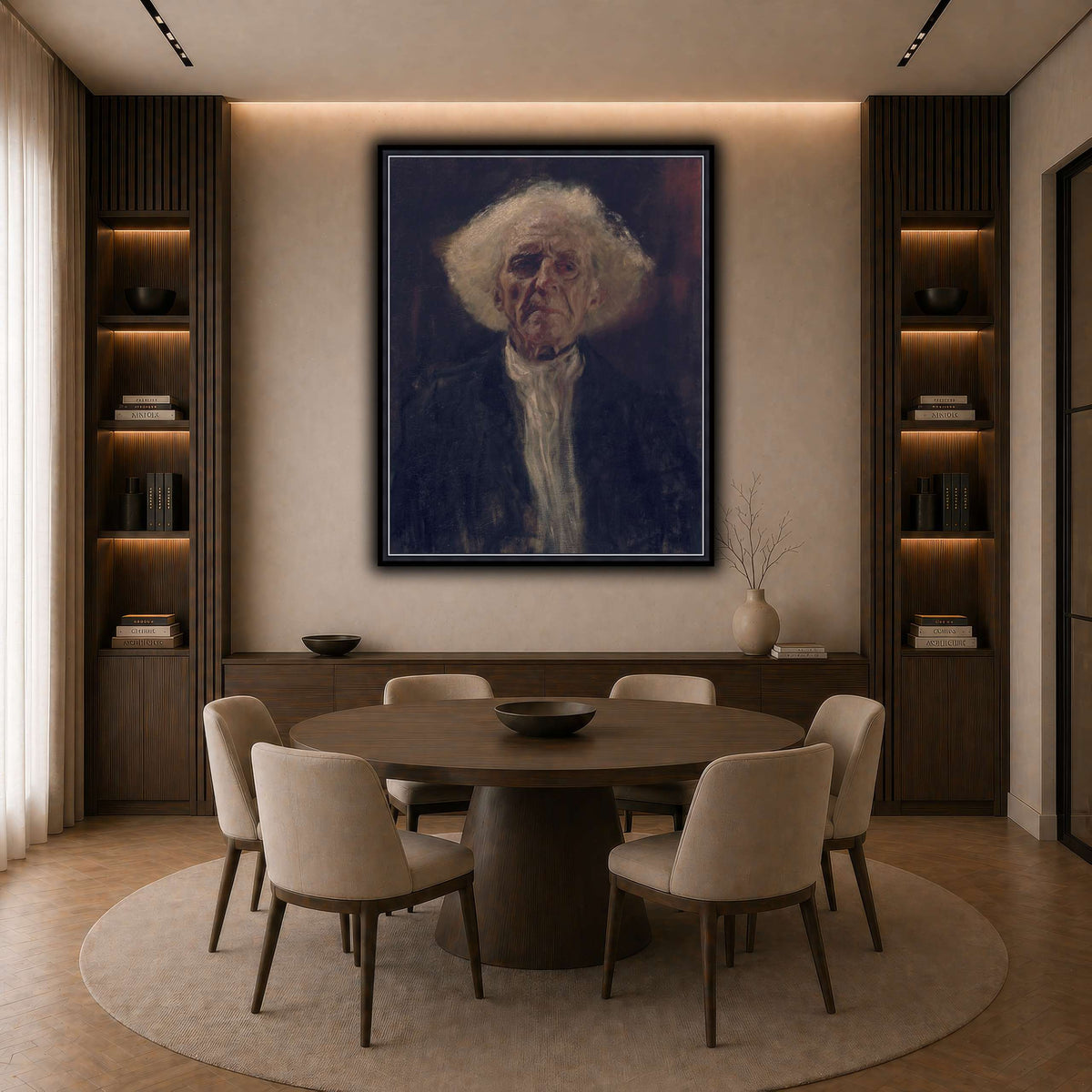 Gustav_Klimt_-_Blind_Man_ dark neutral-dining room