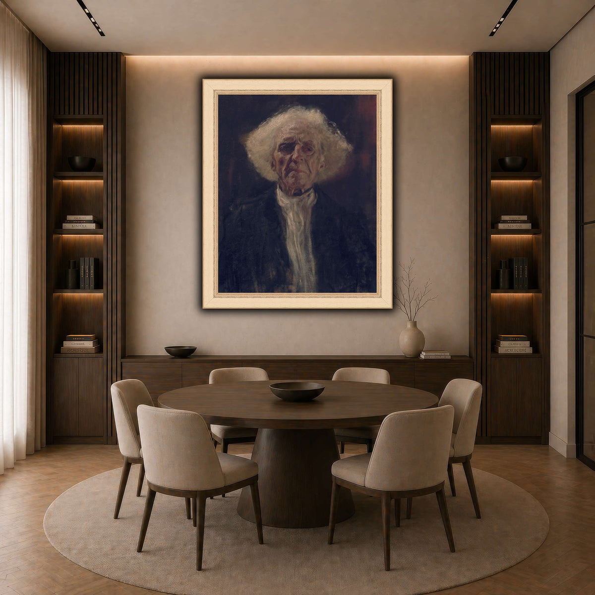 Gustav_Klimt_-_Blind_Man_ dark neutral-dining room