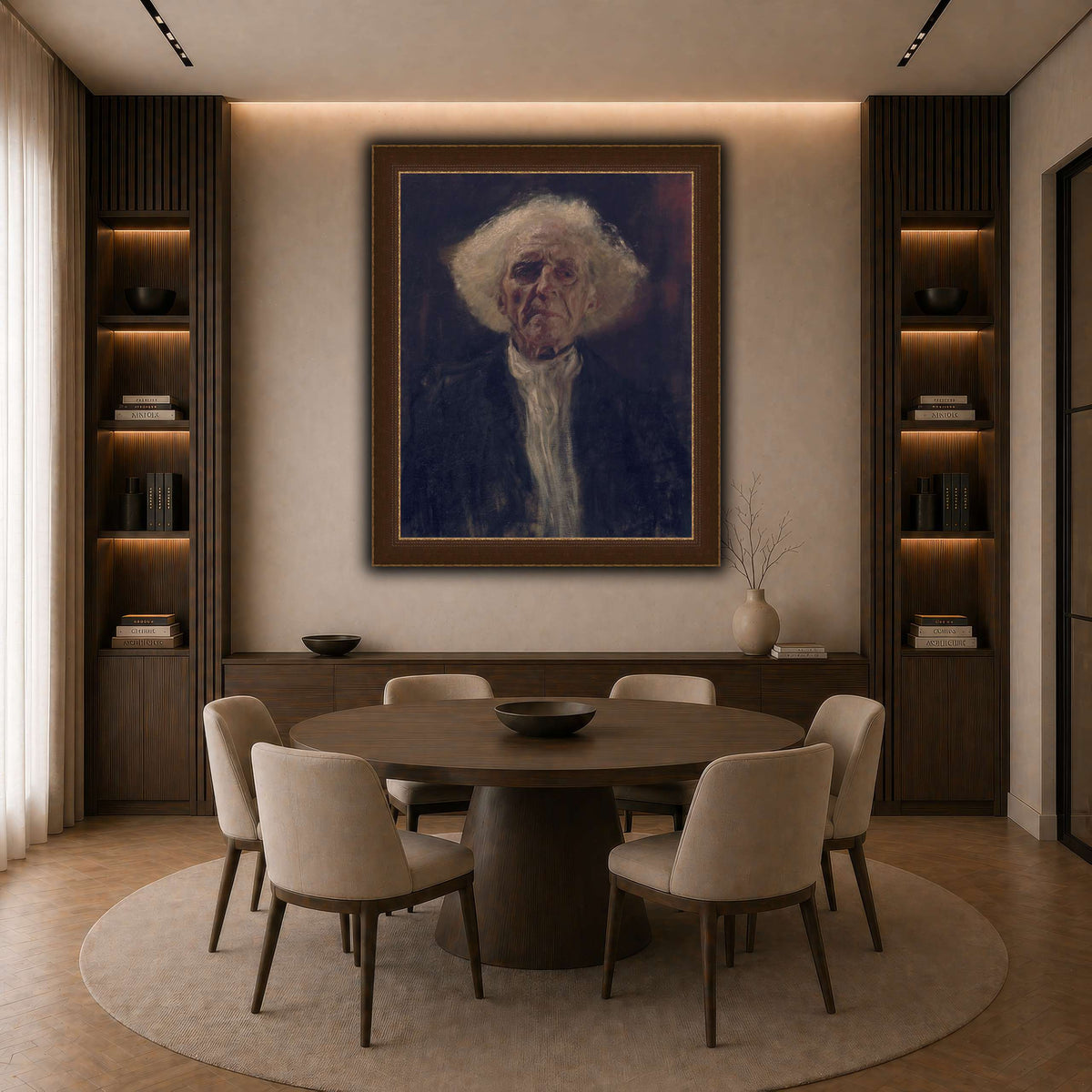 Gustav_Klimt_-_Blind_Man_ dark neutral-dining room