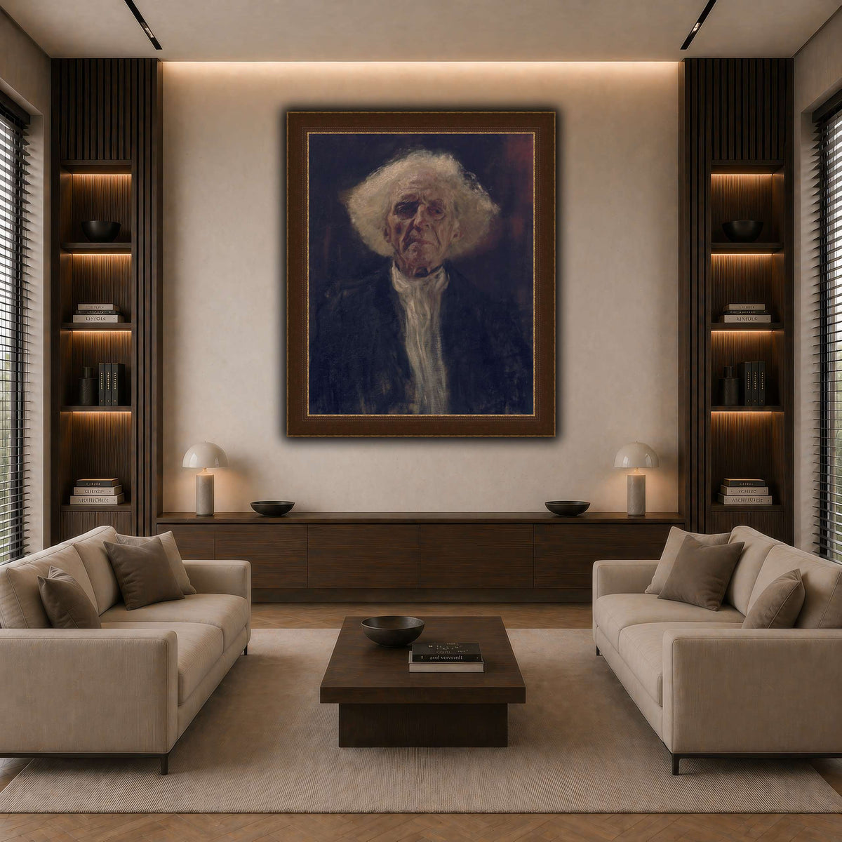 Gustav_Klimt_-_Blind_Man_ dark neutral-living room