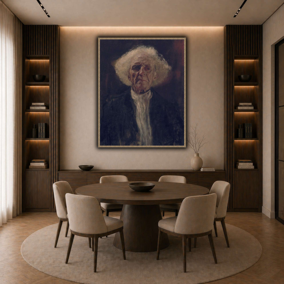 Gustav_Klimt_-_Blind_Man_ dark neutral-dining room