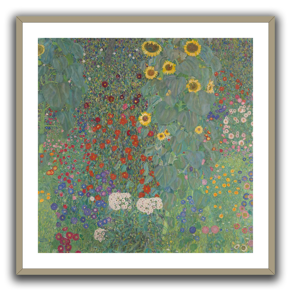 Gustav_Klimt,_1907,_Farm_Garden_with_Sunflower