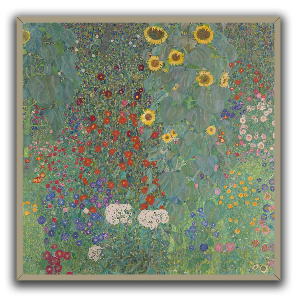 Gustav_Klimt,_1907,_Farm_Garden_with_Sunflower