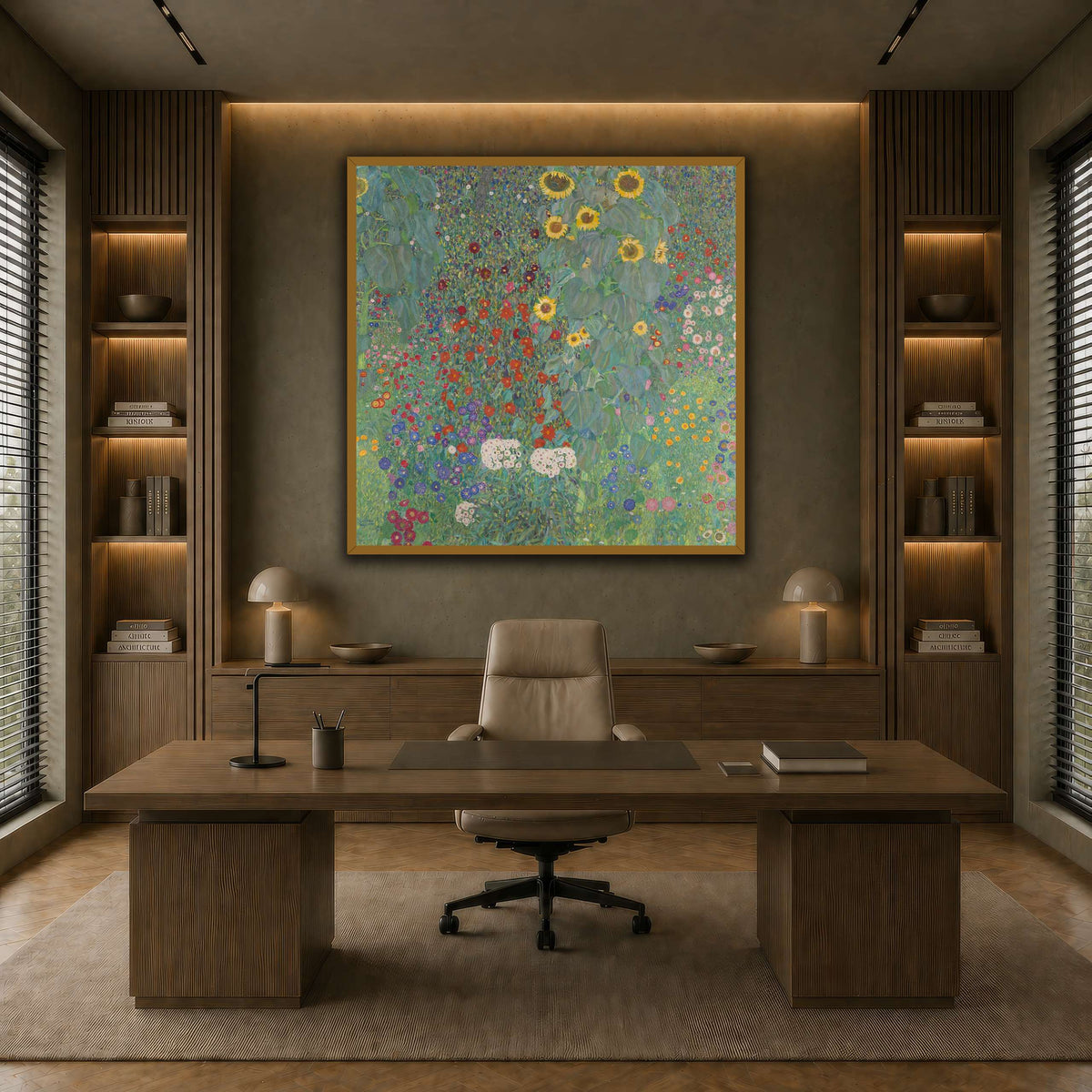 Gustav_Klimt,_1907,_Farm_Garden_with_Sunflower earth-office