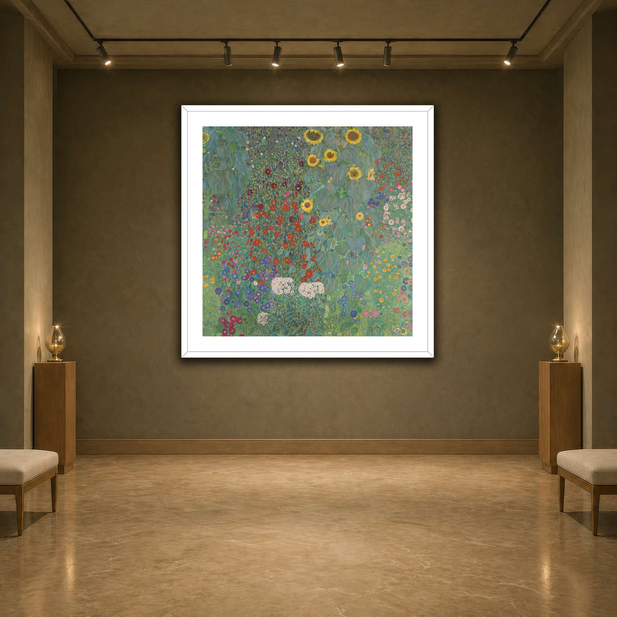 Gustav_Klimt,_1907,_Farm_Garden_with_Sunflower earth-agallery