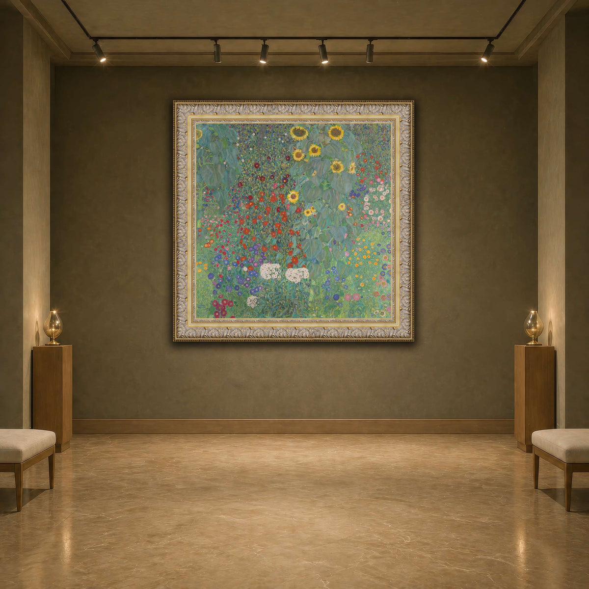 Gustav_Klimt,_1907,_Farm_Garden_with_Sunflower earth-agallery