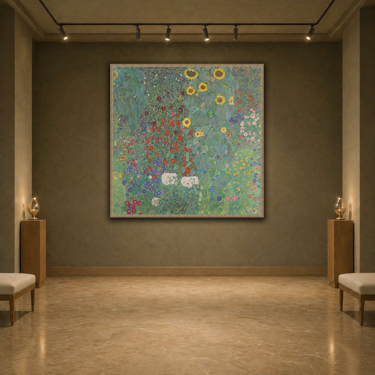 Gustav_Klimt,_1907,_Farm_Garden_with_Sunflower earth-agallery