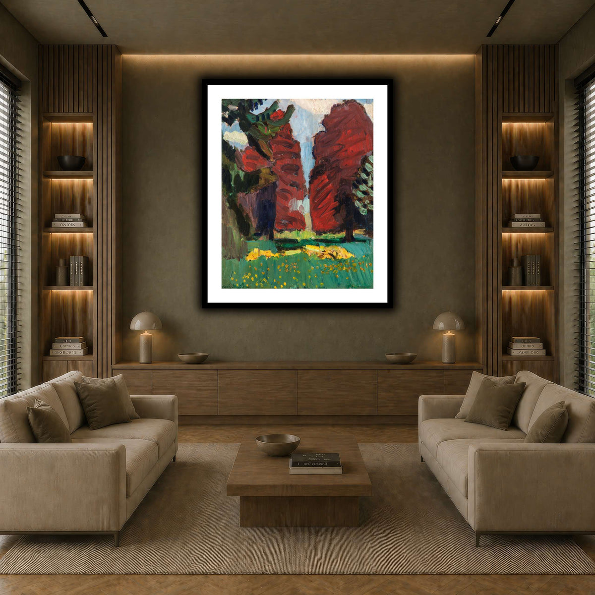 Hêtres_pourpres_Henri_Matisse earth-living room
