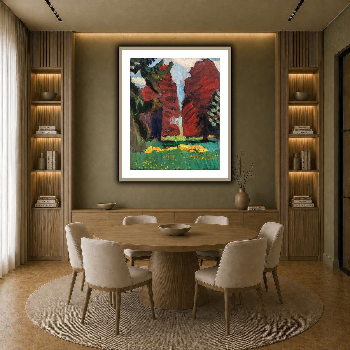 Hêtres_pourpres_Henri_Matisse earth-dining room