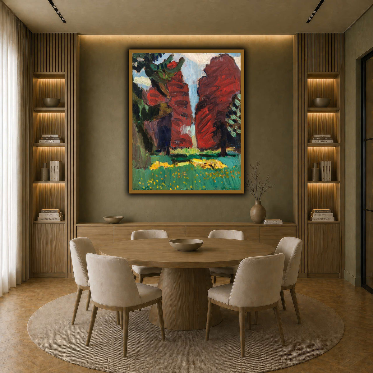 Hêtres_pourpres_Henri_Matisse earth-dining room