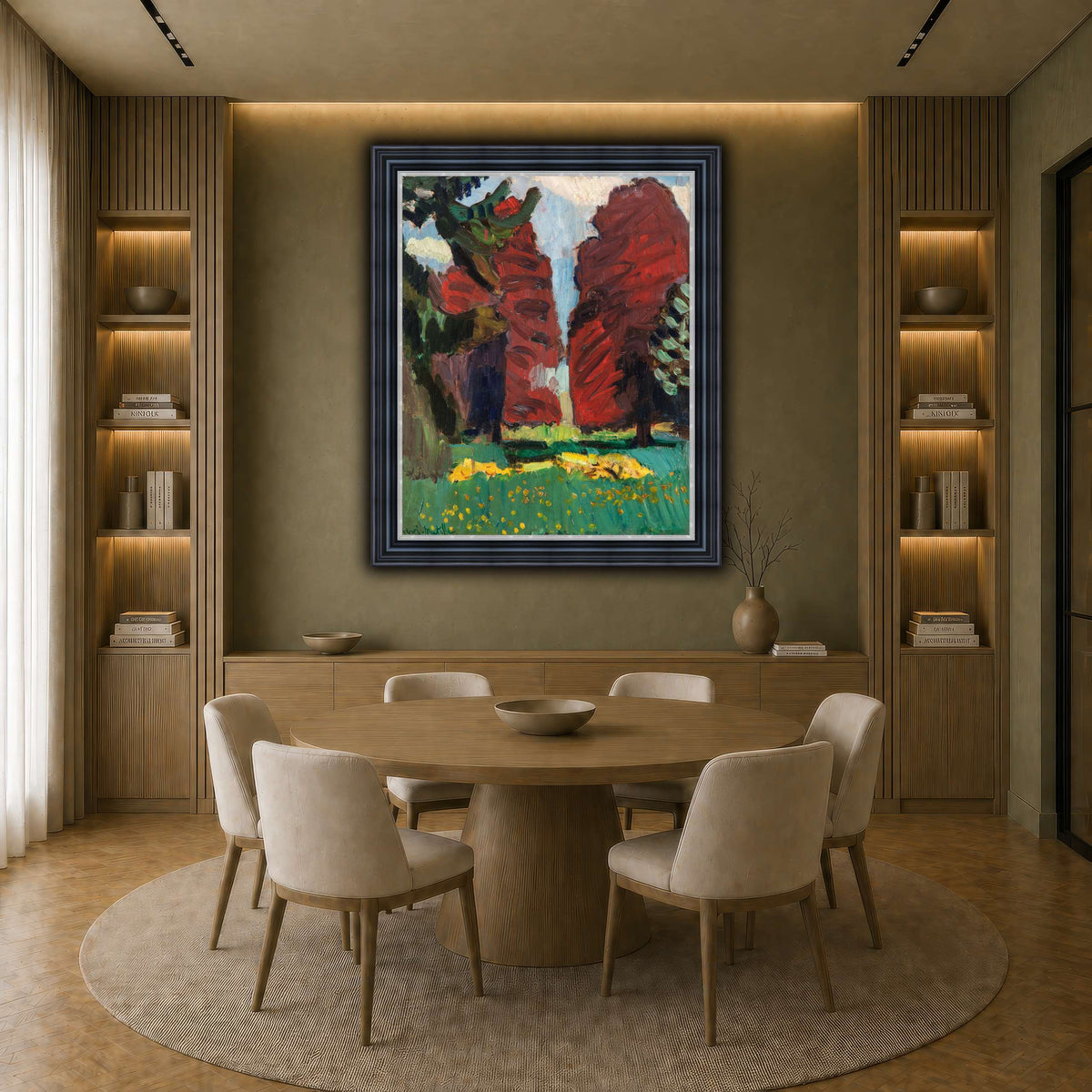 Hêtres_pourpres_Henri_Matisse earth-dining room