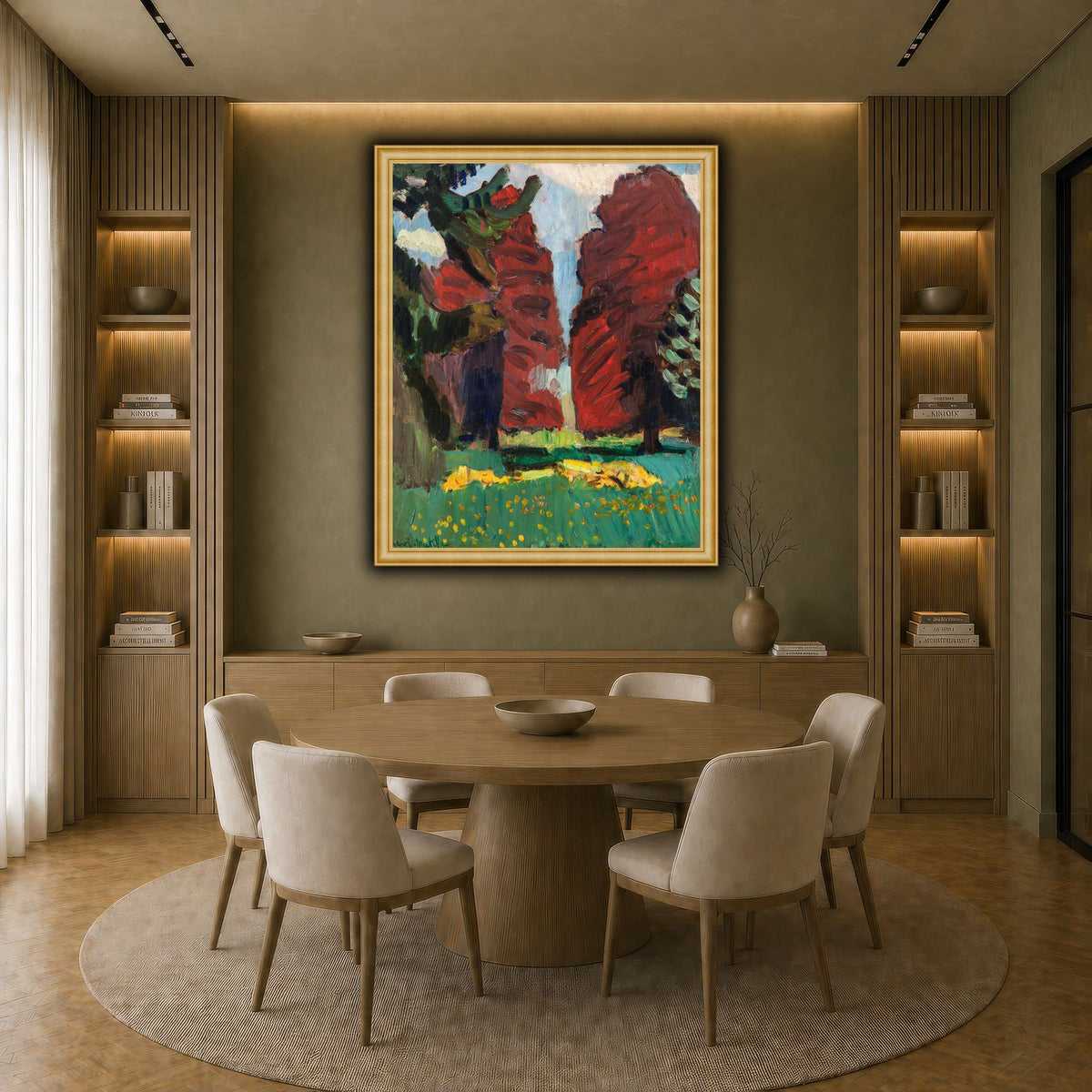 Hêtres_pourpres_Henri_Matisse earth-dining room