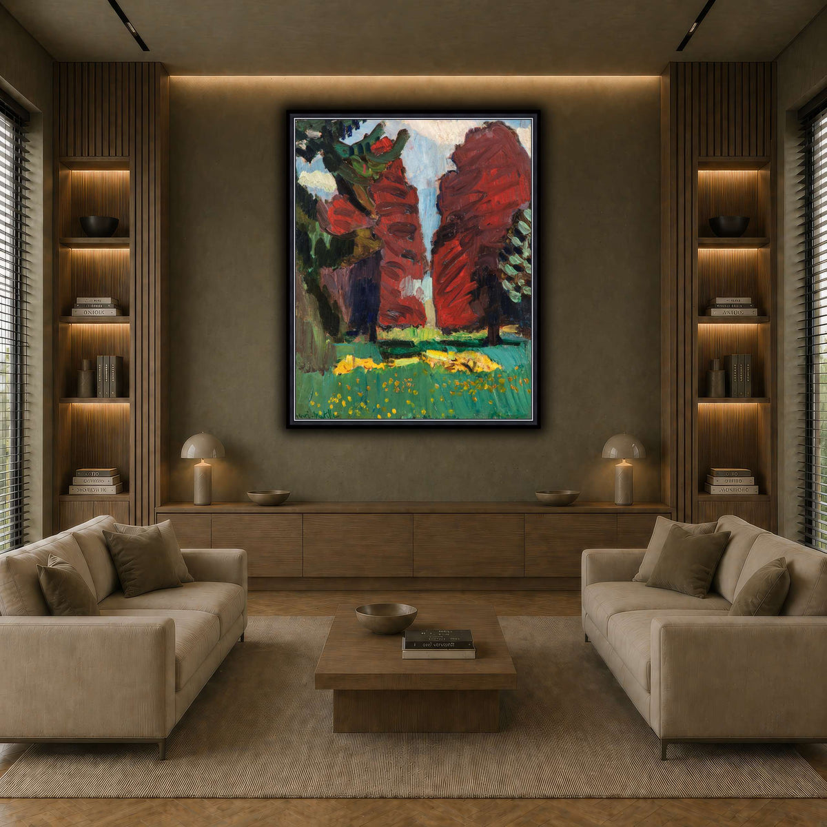 Hêtres_pourpres_Henri_Matisse earth-living room