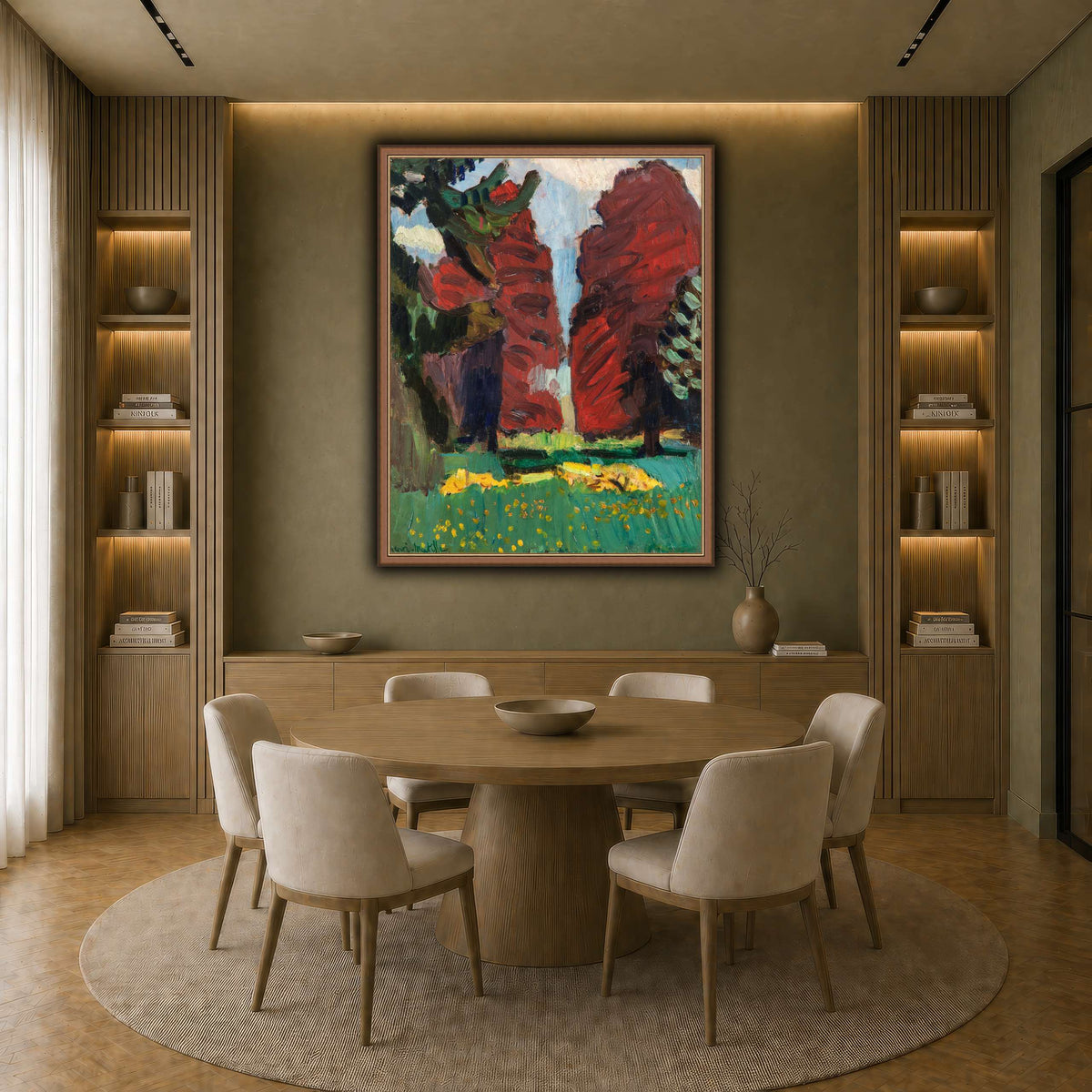 Hêtres_pourpres_Henri_Matisse earth-dining room
