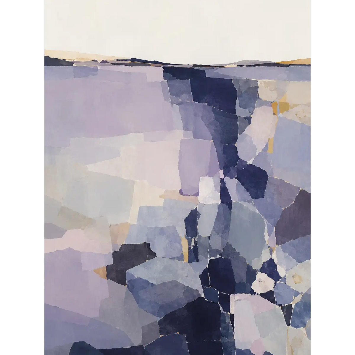 Indigo Fragments Over Lavender Reach-2