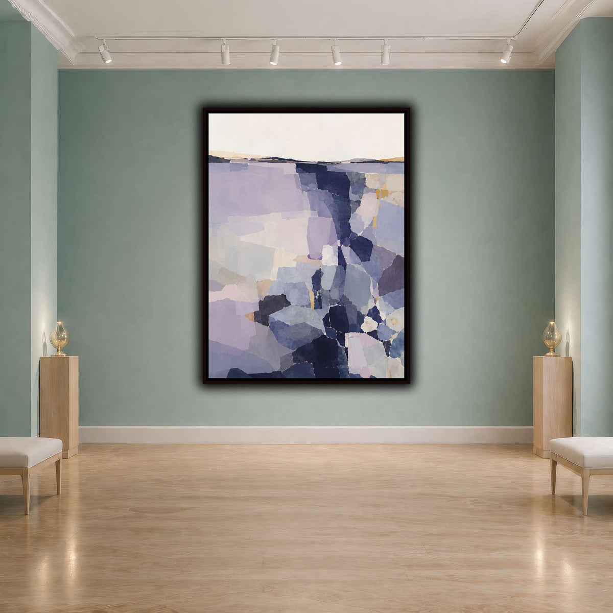 Indigo Fragments Over Lavender Reach-2 cool-agallery