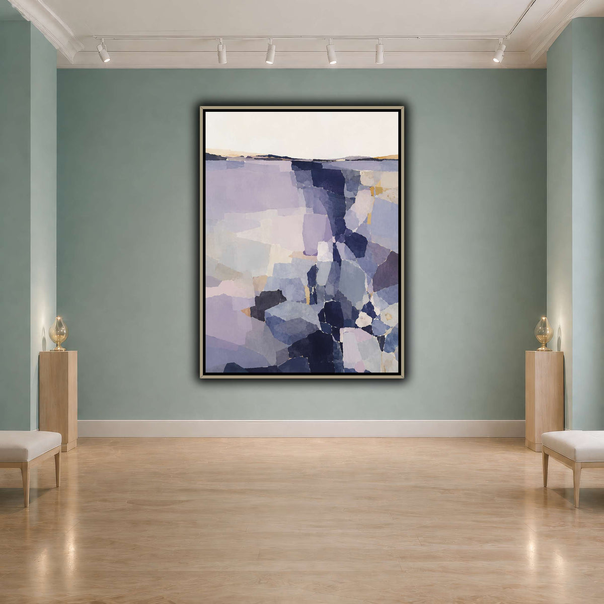 Indigo Fragments Over Lavender Reach-2 cool-agallery