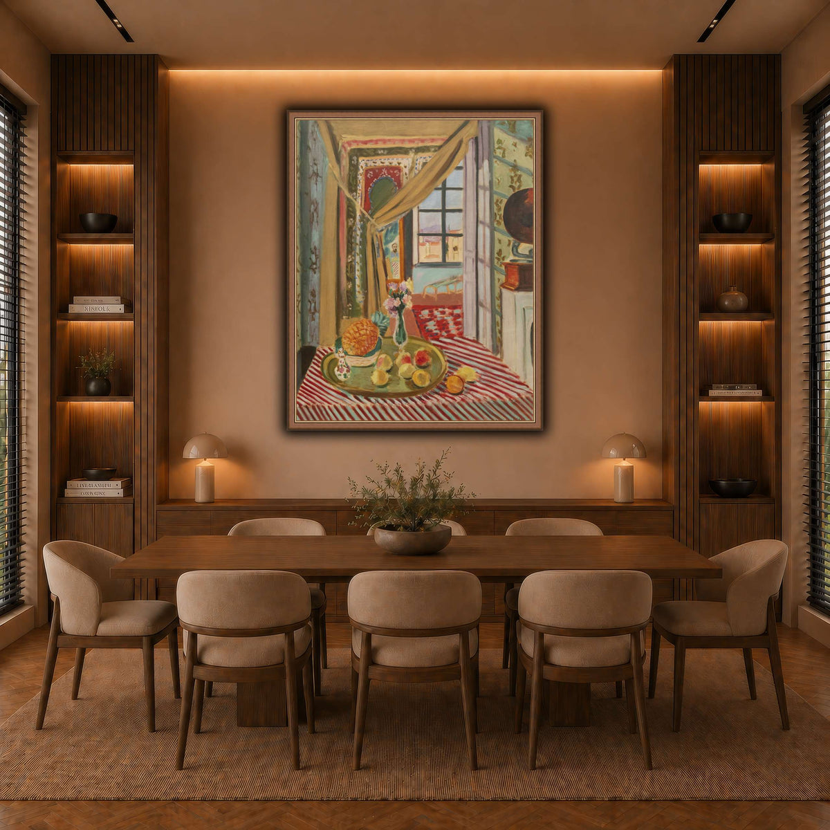 Intérieur_au_phonographe_Henri_Matisse warm-dining room