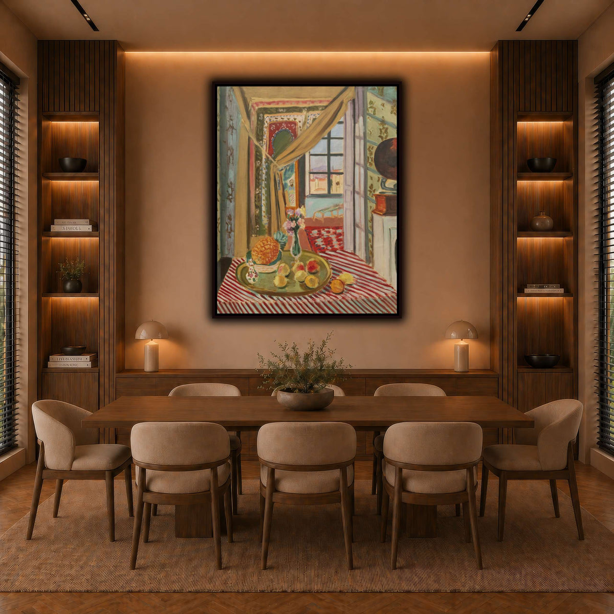 Intérieur_au_phonographe_Henri_Matisse warm-dining room