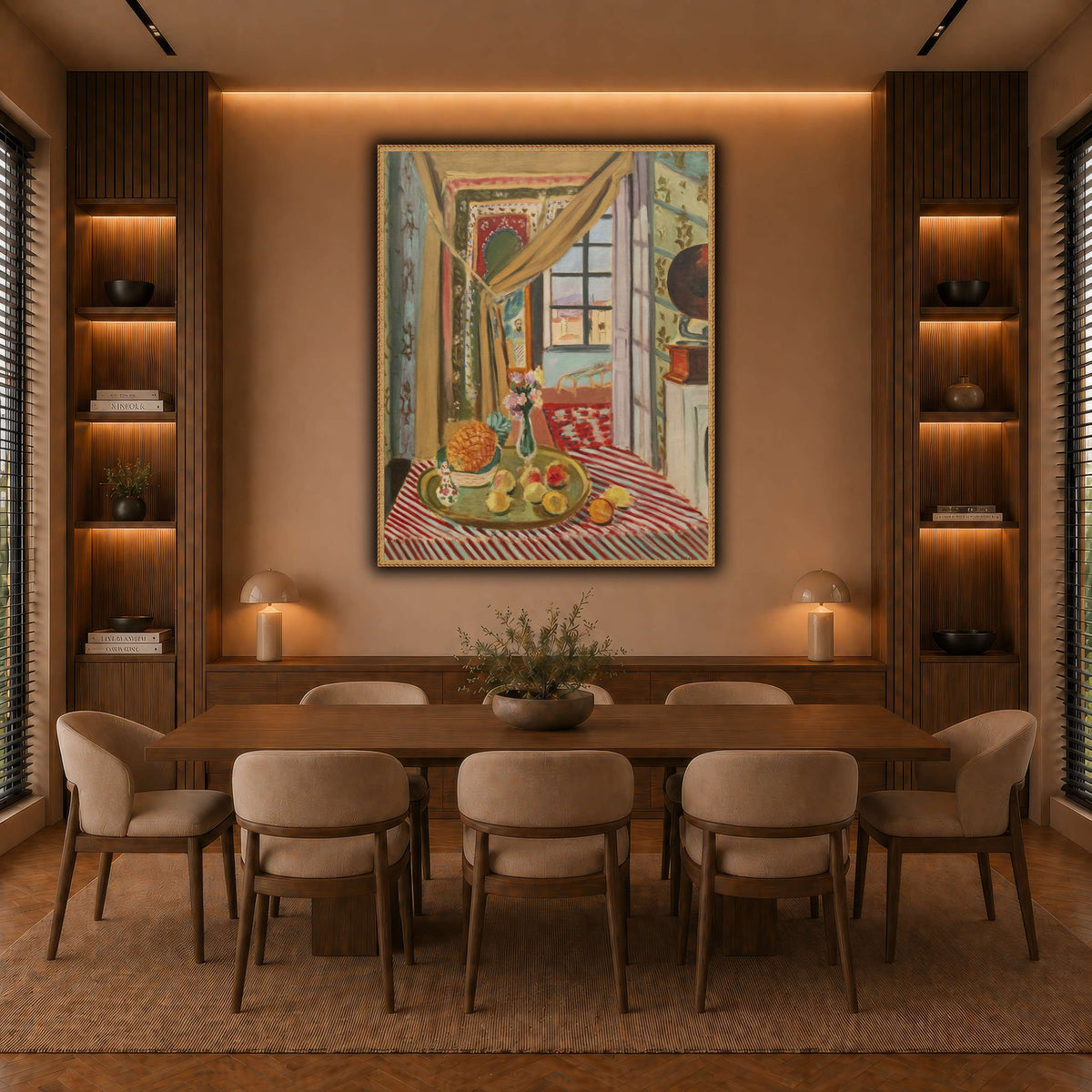 Intérieur_au_phonographe_Henri_Matisse warm-dining room