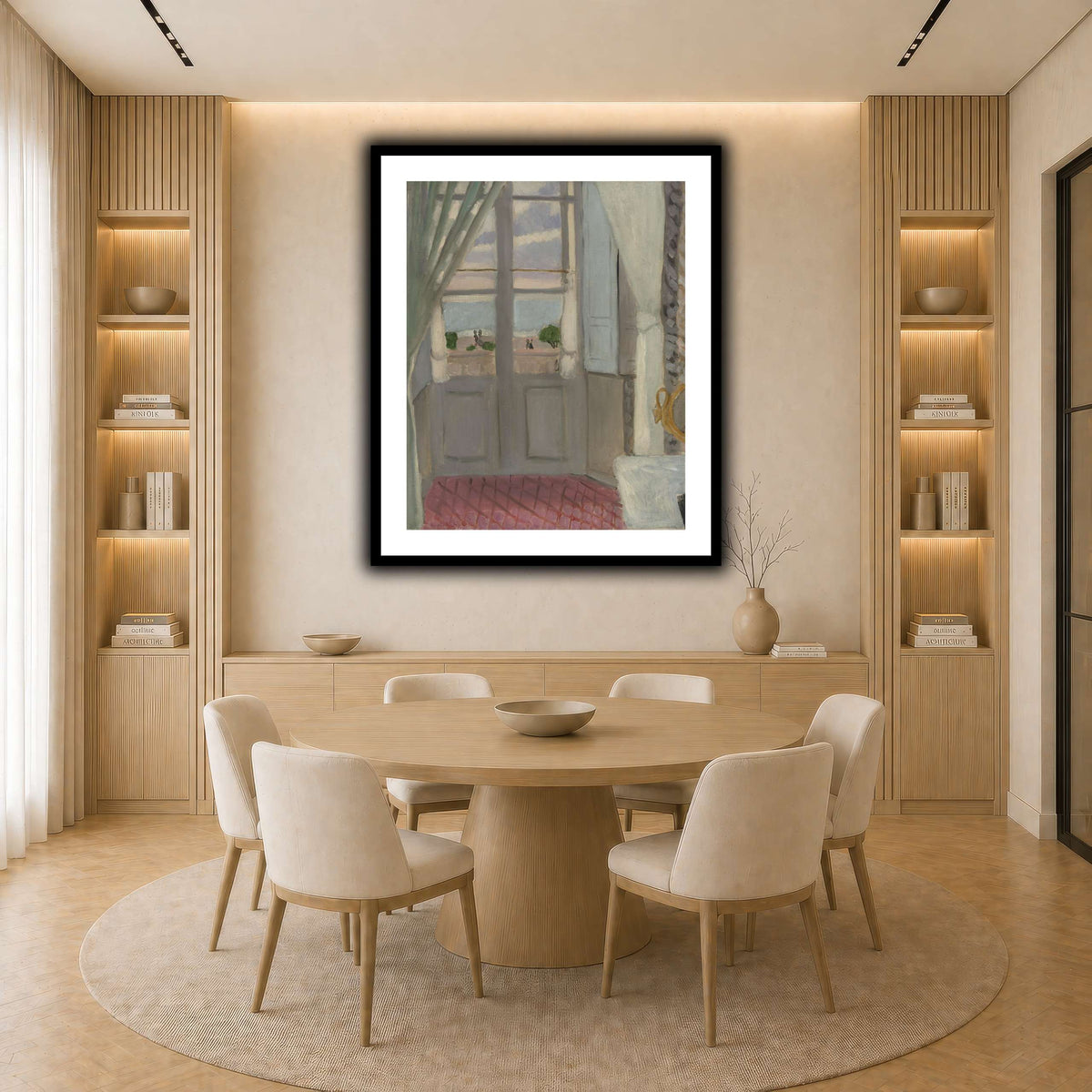 Interior_(La_Fenêtre_Fermée)_Henri_Matisse light neutral-dining room