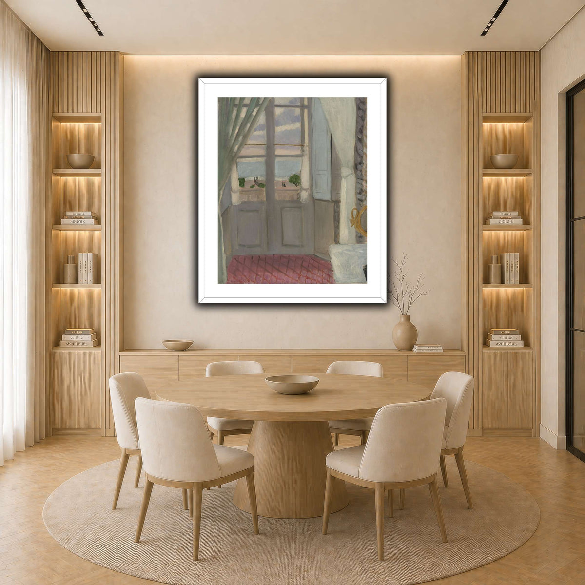 Interior_(La_Fenêtre_Fermée)_Henri_Matisse light neutral-dining room