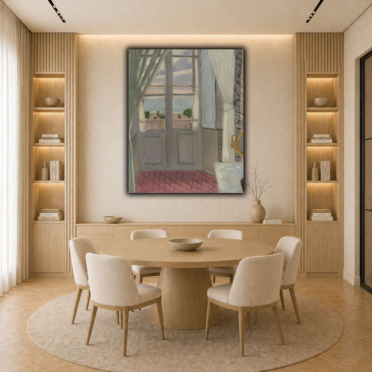 Interior_(La_Fenêtre_Fermée)_Henri_Matisse light neutral-dining room