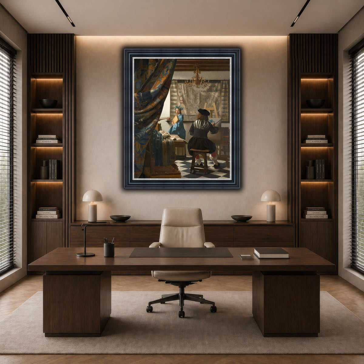 Jan_Vermeer_-_The_Art_of_Painting_ dark neutral-office