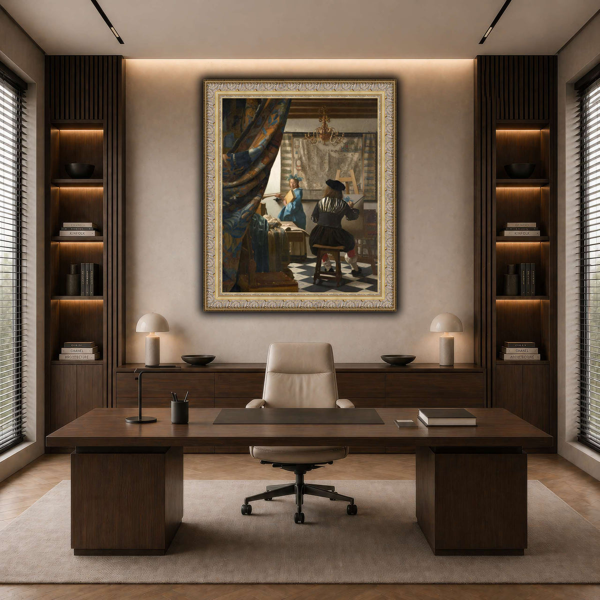 Jan_Vermeer_-_The_Art_of_Painting_ dark neutral-office
