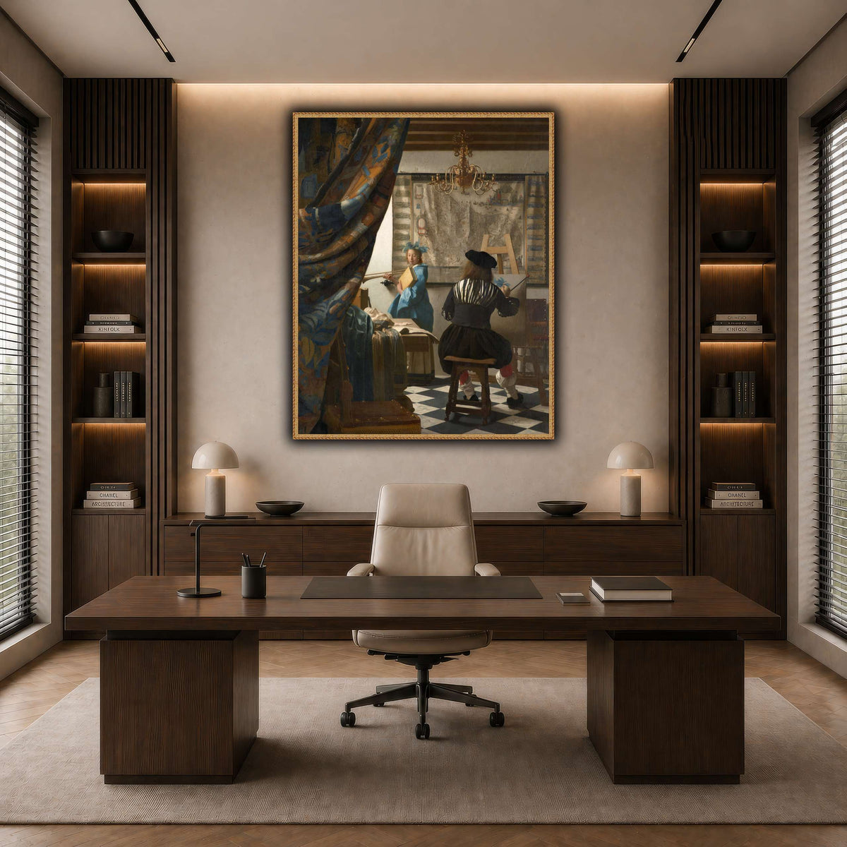 Jan_Vermeer_-_The_Art_of_Painting_ dark neutral-office