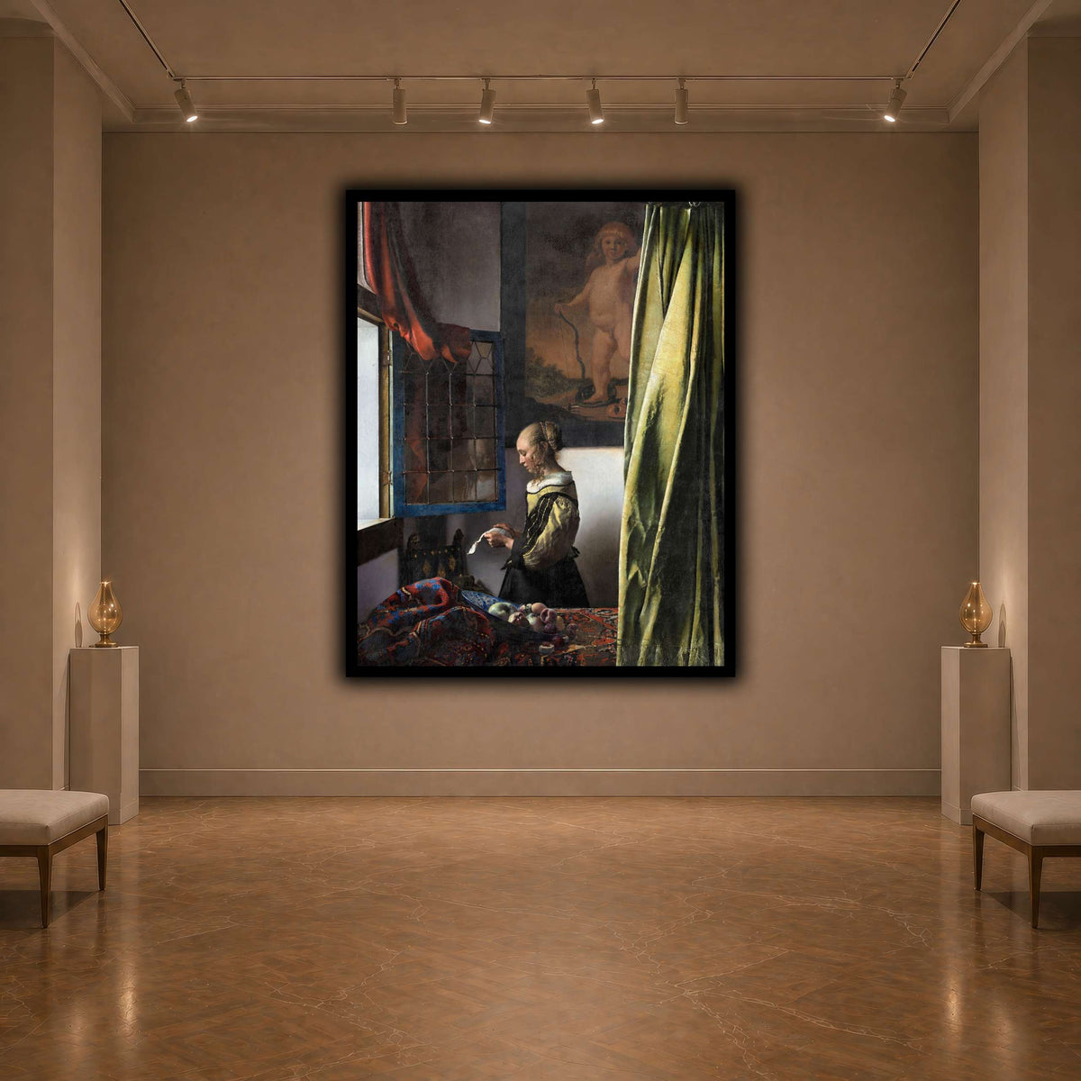 Jan_Vermeer_van_Delft_-_Brieflezend_meisje_bij_het_venster_ dark neutral-agallery