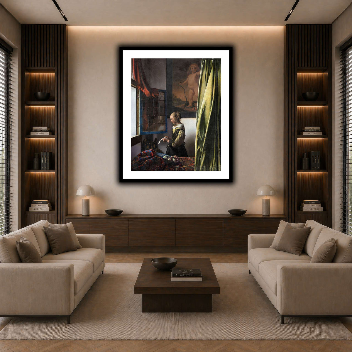 Jan_Vermeer_van_Delft_-_Brieflezend_meisje_bij_het_venster_ dark neutral-living room