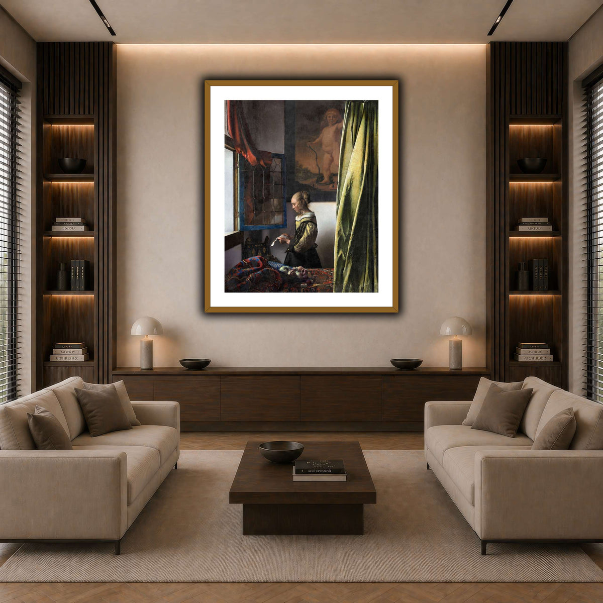 Jan_Vermeer_van_Delft_-_Brieflezend_meisje_bij_het_venster_ dark neutral-living room