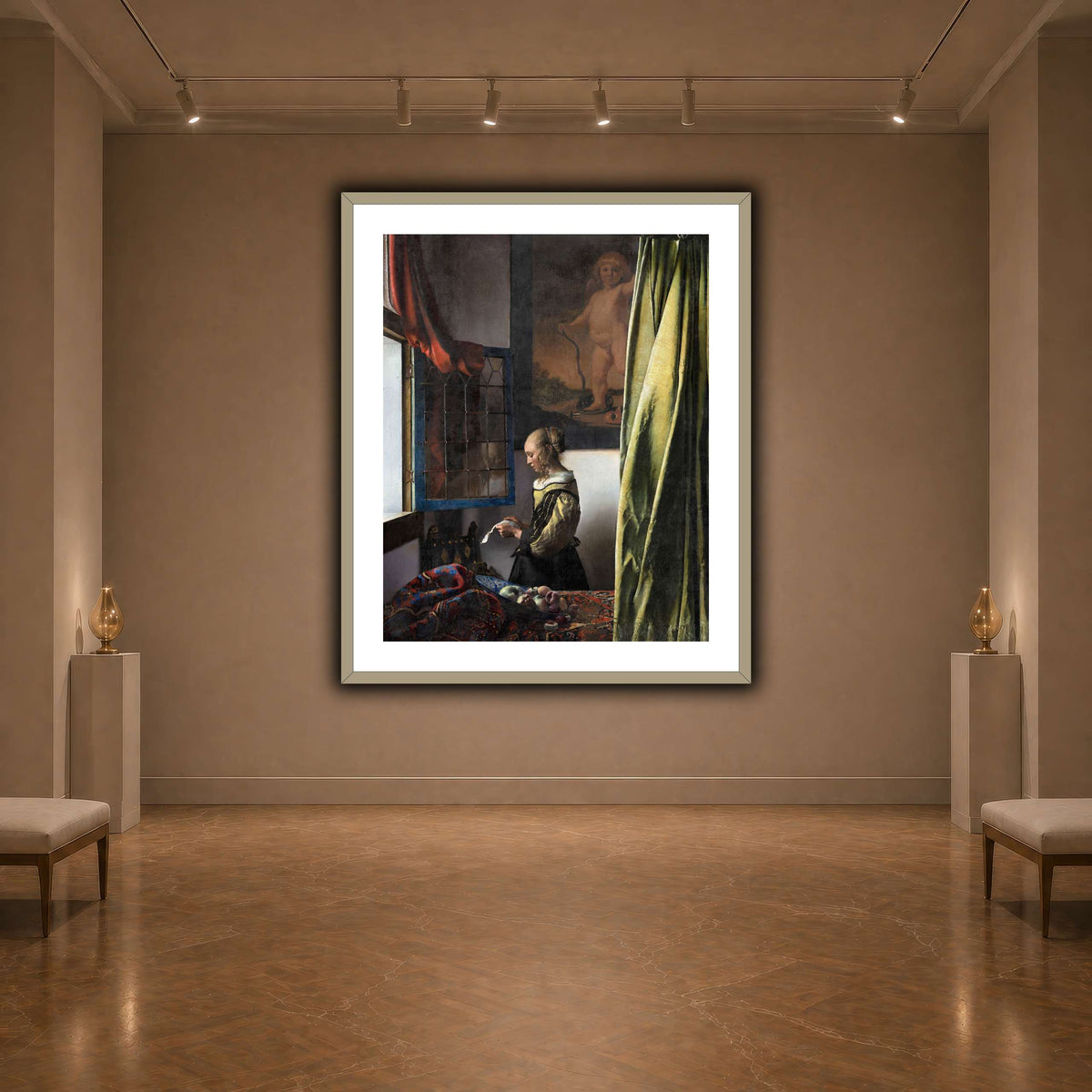 Jan_Vermeer_van_Delft_-_Brieflezend_meisje_bij_het_venster_ dark neutral-agallery