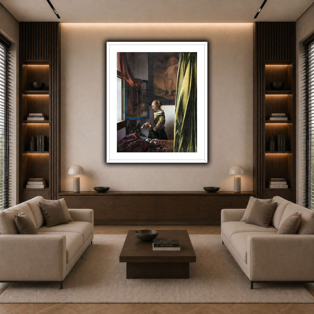 Jan_Vermeer_van_Delft_-_Brieflezend_meisje_bij_het_venster_ dark neutral-living room